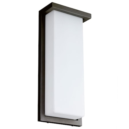 Sunlite 14 in Adjustable 3 CCT 3000K-5000K Opal Shade Oil Rubbed Bronze LED Wall Sconce Light Fixture 81481-SU